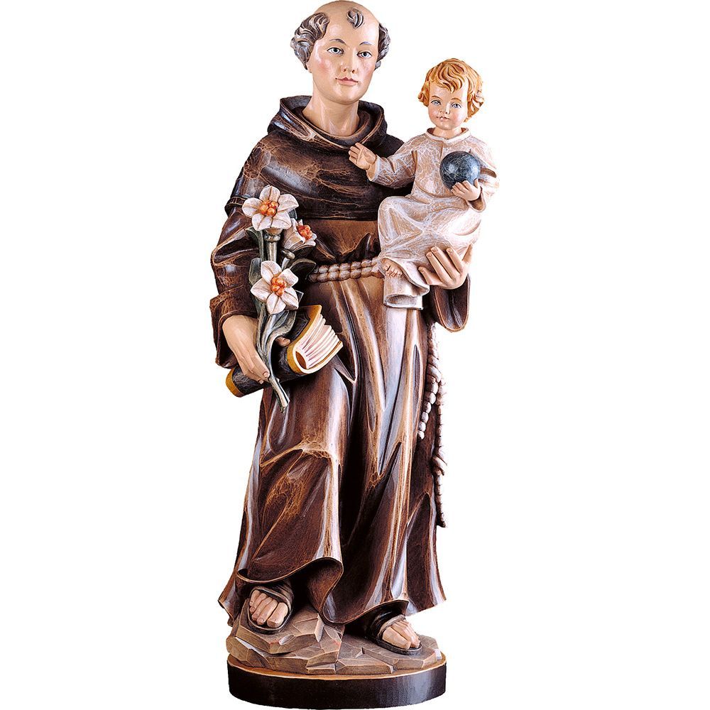 Heiliger Antonius mit Lilie Religiöse katholische Dekoration