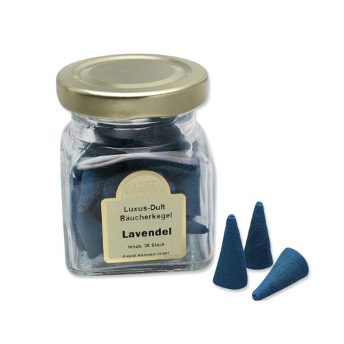 Räucherkegel Lavendel, 35 Stück