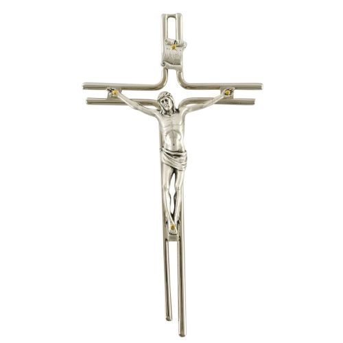 Crucifix made of metal rods