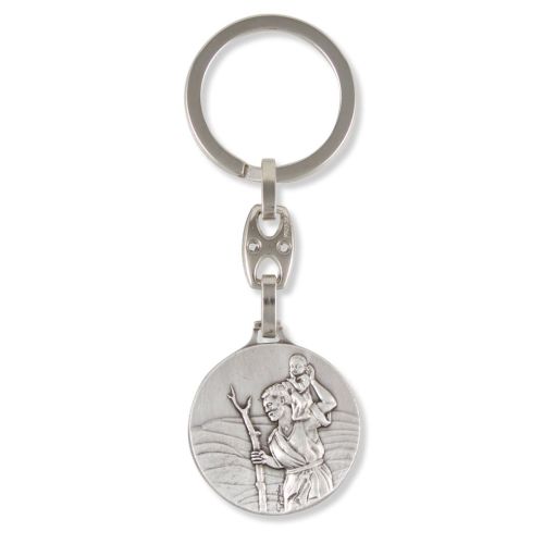 Christophorus keyring pendant "Come home safely"