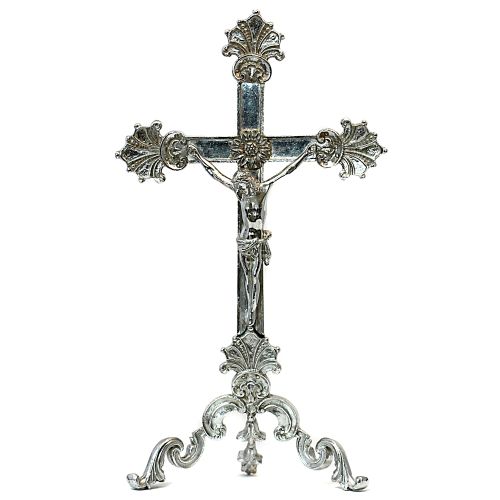 Noble "Nepomuk cross" made of pewter