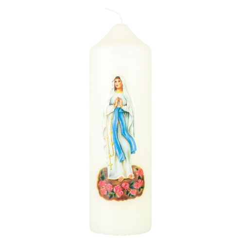 Kerze Madonna von Lourdes