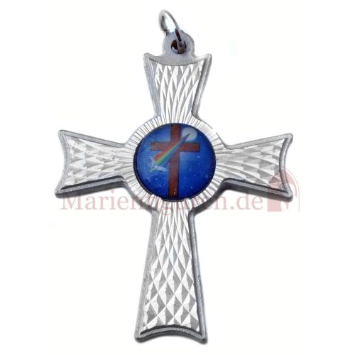 Silver-colored decorative cross