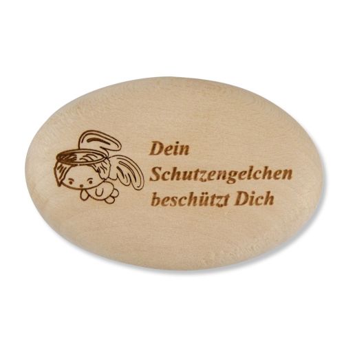 Handschmeichler "Dein Schutzengelchen beschützt Dich", Holz