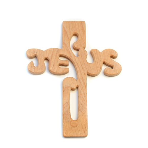 Kreuz "Jesus", Holz