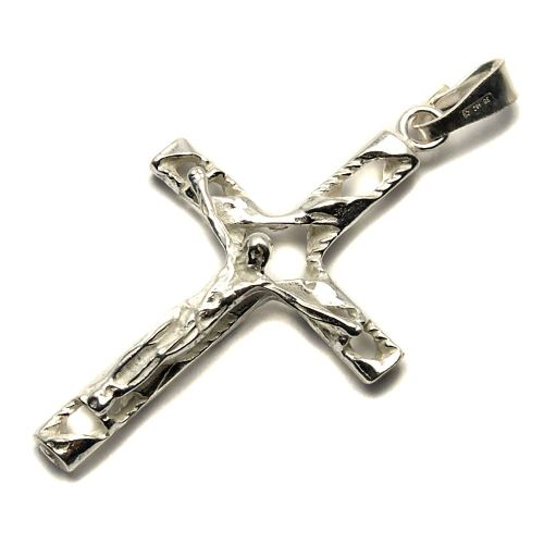 Filigree cross, genuine silver