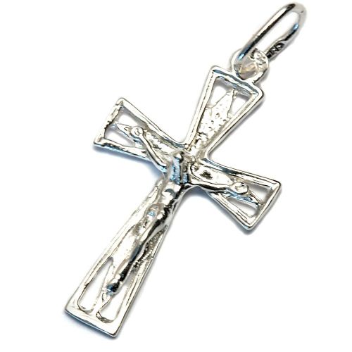 Silver cross filigree