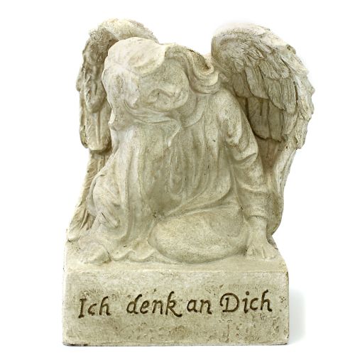 Grabschmuck Engel hockend "Ich denk an dich", rechts