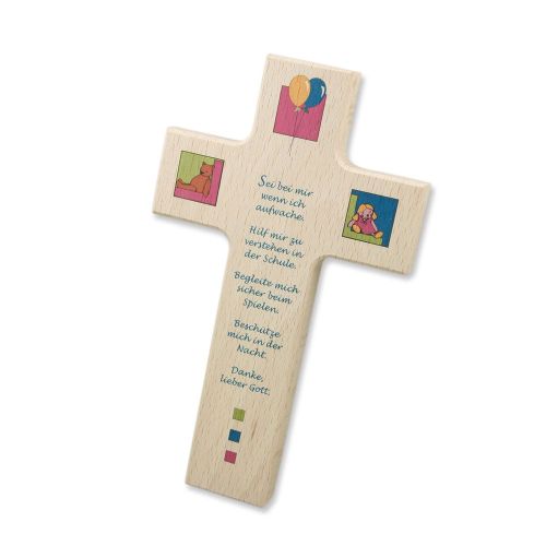 Kinderkreuz Bärchen mit Gebet