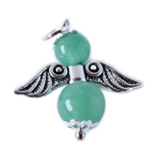 Guardian angel pendant aventurine