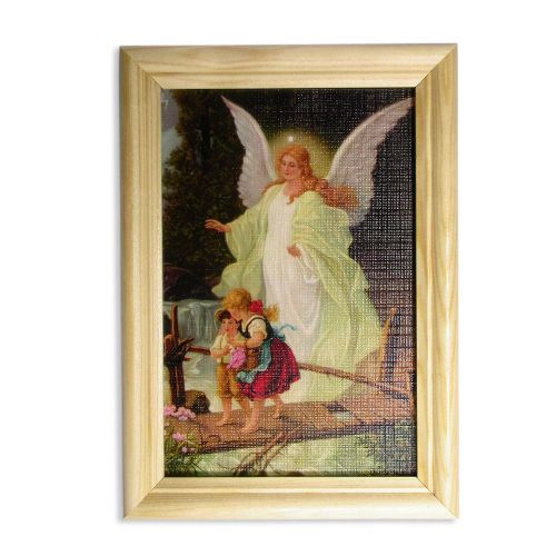 Guardian angel picture "Children on a bridge", large