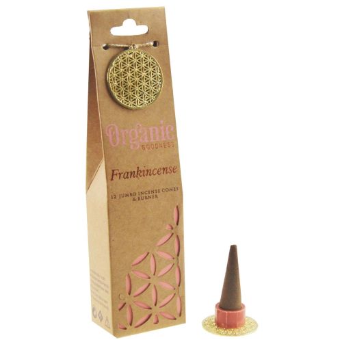 Incense cone incense, incl. metal flower of life