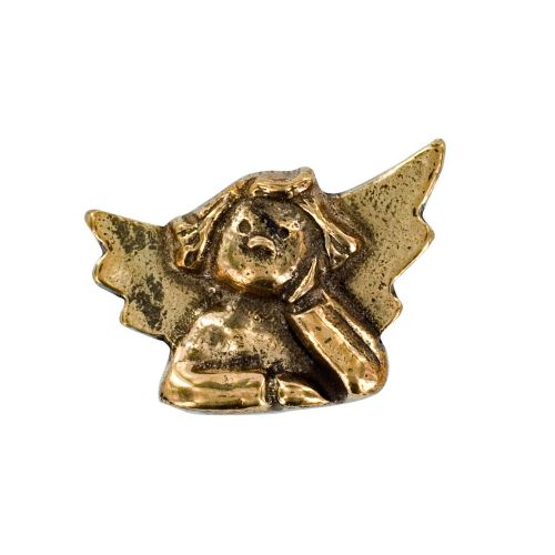Handschmeichler "Nachdenklicher Engel", Bronze