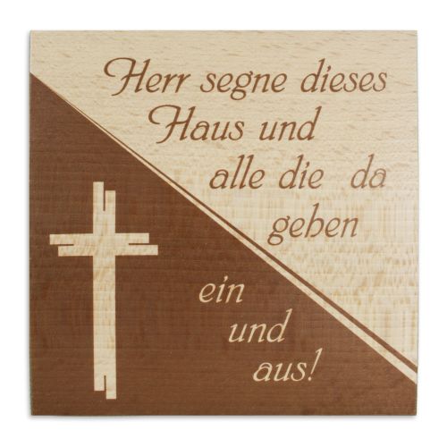 Haussegen "Kreuz", Buche