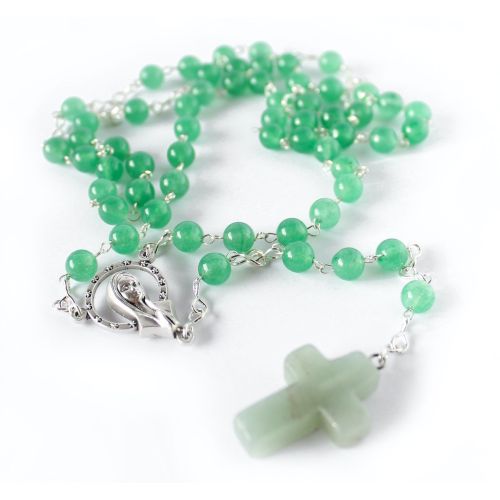 Aventurine rosary necklace