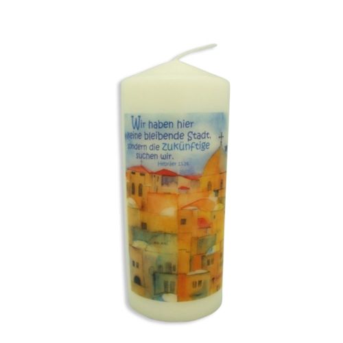 Jerusalem" candle