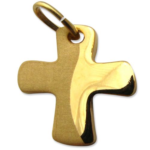 Cross pendant, gold-colored