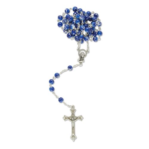 Marbled rosary, blue
