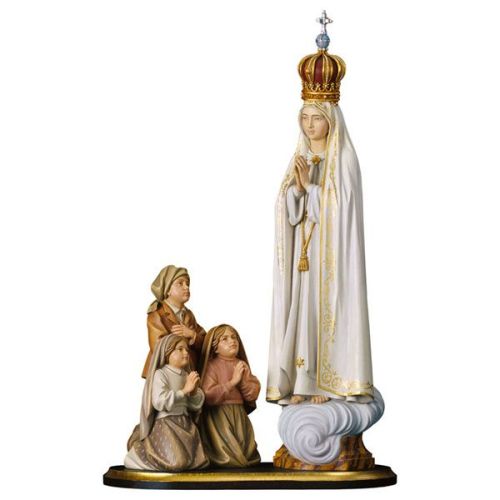 Appearance group Fatima with crown, wood