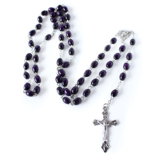 Wooden rosary with lavender scent