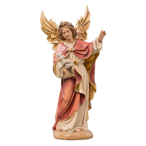 Wooden guardian angel with protective raised hand