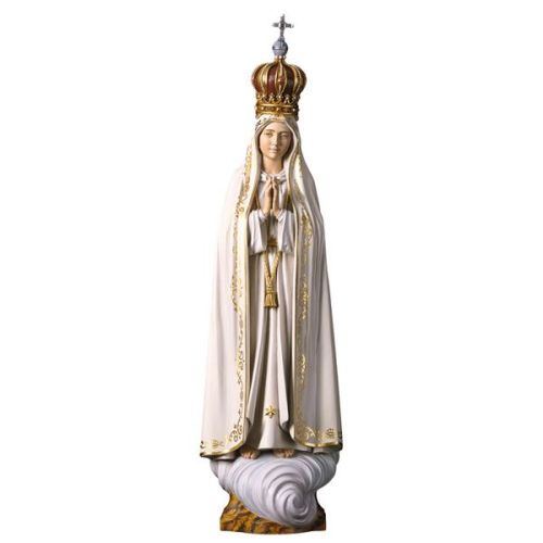 Madonna of Fatima with crown III, wood