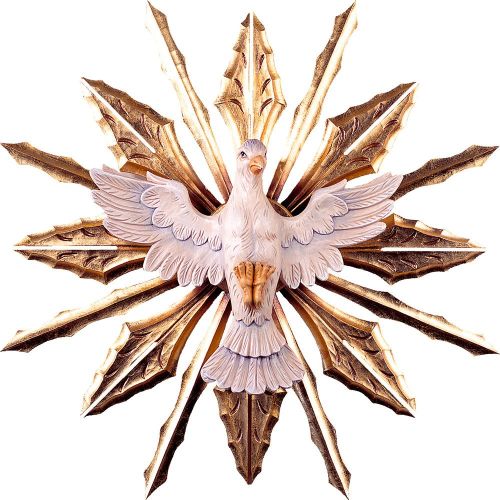 Heiliger Geist mit Strahlen II, Holz