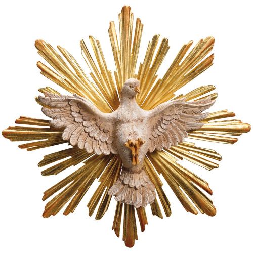 Holy Spirit with glow, wood