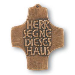 House blessing bronze cross