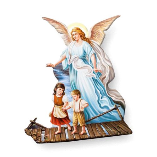 Guardian angel/bridge, magnet or pin