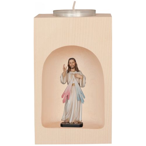 Tealight holder with Merciful Jesus from South Tyrol