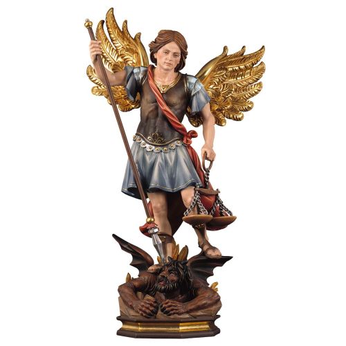 Archangel Michael with wooden scales