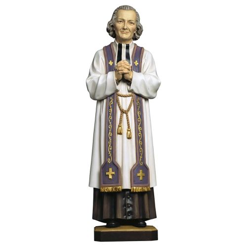 Heiliger Jean Marie Vianney Pfarrer von Ars aus Holz