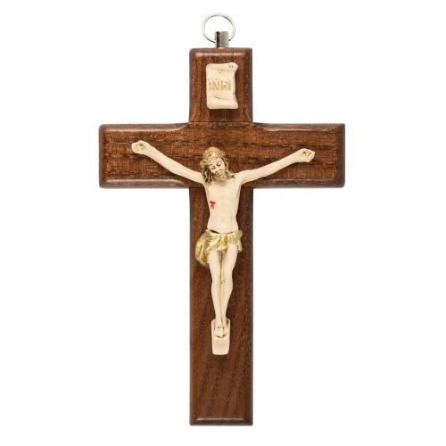 Small wooden crucifix dark wood