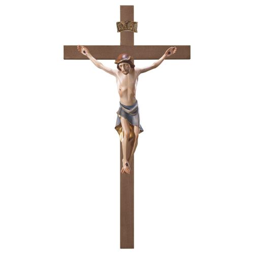 Crucifix simple modern, wood