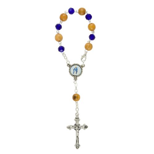 Zehnerrosenkranz Madonna Gnadenspenderin mit Kettenverschluß