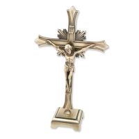 Gold-colored standing cross