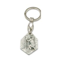 Key chain Christophorus and Madonna of Lourdes