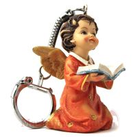 Key ring angel reading