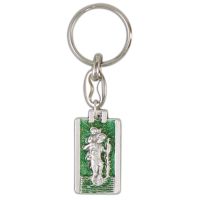 Christopher key ring, glittering green