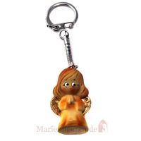 Keyring pendant praying angel, orange