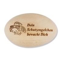 Handschmeichler "Dein Schutzengelchen bewacht Dich", Holz