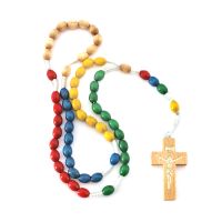 Mission rosary 5 colors, oval