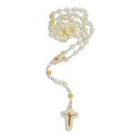 Rosary heart with communion symbol