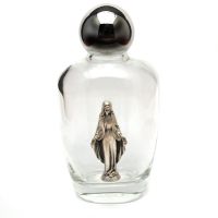 Holy water bottle "Lady of Grace", metal