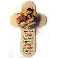 Kreuz "Gegrüßet seist Du Maria", Maria mit Kind