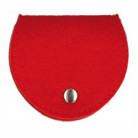 Felt rosary bag, red