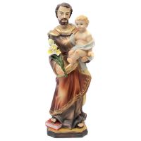 St. Joseph with lily and Jesus