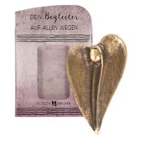 Hand flatterer "Heart angel", bronze