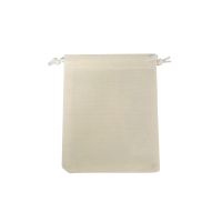 Imitation velour rosary bag, white